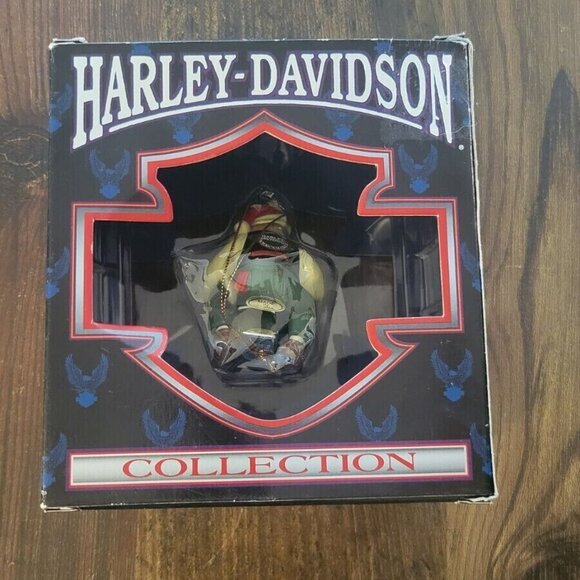 Harley Davidson Collection Christmas Elf Engine Ornament 1999 HD Holiday - Picture 2 of 7